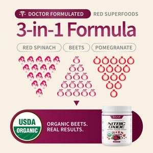 Snap Supplements Organic Beet Root Powder Nitric Oxide Supplement for Men & Women, Red Spinach & Pomegranate, Supports Healthy Energy & Blood Pressure Already in Normal Range, 30 Servings, Mixed Berry Snap Supplements buy supplements Au