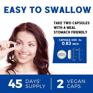 Vitalibre 10 in 1 Magnesium Complex, 420mg Elemental Magnesium 120 Capsules | Ultra Strength, Max Absorption | Chelated Magnesium Supplement for Women Men Nerves, Bone & Heart Health | Non-GMO