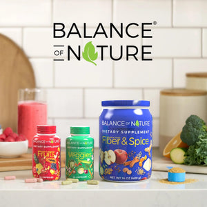 Balance of Nature Whole Health System - Whole Food Fruits & Veggies and Fiber & Spice Supplements - 30 Servings Each Balance of NatureBuy Supplements Australia