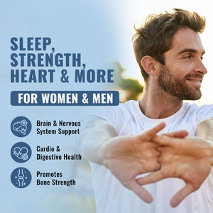 10-in-1 Magnesium Supplement 500 mg | High Absorption Magnesium Complex with Mag Glycinate, Citrate, Vitamin B6 Magnesium for Sleep, Muscle, Bone & Heart Health, Vegan & Gluten-Free, 45 Day Supply Total Nutra buy supplements Au
