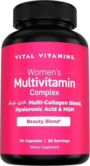 Vital Vitamins Women's Multivitamin 60 ct + Multi Collagen Complex Plus + Gut 90 ct