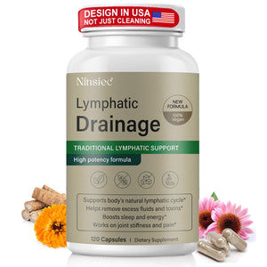 Ninsiec Lymphatic Drainage Supplements - Lymphatic Drainage Capsules for Immune Health,Supports Bloating & Daily Lymphatic Wellness, with Echinacea, Dandelion, and Burdock (120 Capsules) Ninsiec buy supplements Au