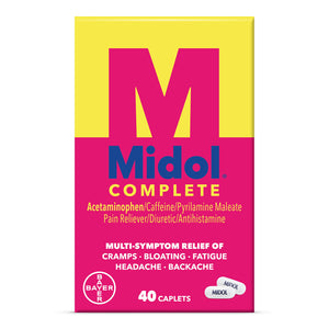 Midol Complete Menstrual Pain Relief Caplets, 40 Count - Provides Cramp, Headache, and Bloating Relief Midol buy supplements Au