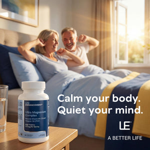 Life Enhancement Ultra Triple Magnesium Complex - 325 mg - with B6, Glycinate, Malate & Citrate - Magnesium Supplement Enhance Sleep and Brain Function - Made in USA (90 Vegetarian Capsules) Life Enhancement buy supplements Au