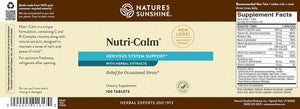 Nature's Sunshine Nutri-Calm- Herbal Stress Relief Supplement for Natural Relief, Mood Support and Boost, Nervous System Support - 100 Count Nature's SunshineBuy Supplements Australia