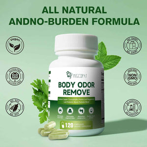 Chlorophyll Body Deodorizing Supplement with 10 Billion CFU Probiotic, Vitamin C & E, Parsley, Peppermint, Green Tea, Prebiotics, Chlorophyll Capsules Supports Breath & Whole-Body Freshness, 120 Caps