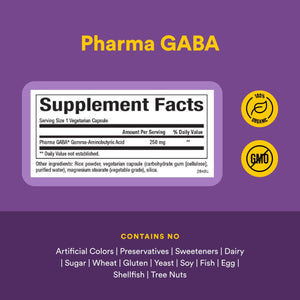 Natural Factors Pharma GABA - Dietary Supplement Supports Calm Sleep & Sleep Quality - Natural, Fast-Working Supplement Aids Focus & Brain Health - 60 Chewable Tablets (60 Servings) Natural Factors buy supplements Au