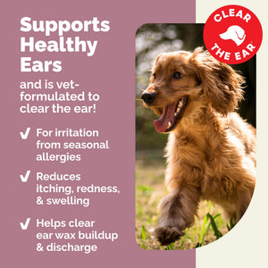 Vetnique Oticbliss Cat & Dog Ear Infection Treatment | Dog Ear Allergy Relief Drops, MicroSilver Yeast Infection Treatment for Dogs, Hydrocortisone for Itching, Redness Swelling (Ear Allergy Drops) Vetnique buy supplements Au