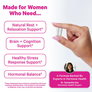 Pink Stork Magnesium Complex for Women - 8 Forms Including Glycinate, Malate, Citrate & L-Threonate - Stress, Sleep, Muscle & Hormone Support - 400 mg Elemental Magnesium - 60 Vegan Capsules Pink Stork buy supplements Au