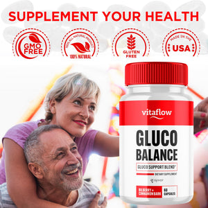 (3 Pack) Vitaflow Balance Support Supplement Capsules, Official VitaFlow Support Supplements Pills with All Natural Premium Ingredients, Vita Flow Advanced Glyco Balance for Men & Women (180 Capsules) SyvorBuy Supplements Australia
