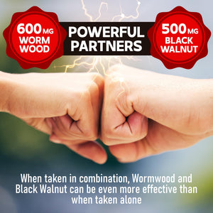 DEDICAD 1500mg Wormwood Capsules with Black Walnut & Cloves - Artemisia Annua Supplement for Immunity - 60 Vegan Capsules DEDICADÂ buy supplements Au