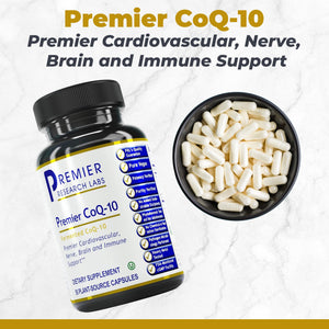 Premier Research Labs CoQ10 - Coenzyme Q10, Co Q 10 Supplement, 100mg Capsules, Ubiquinol Co Enzyme Q-10 with Red Algae & MCT Oil - 60 Vegetarian Capsules Premier Research Labs buy supplements Au