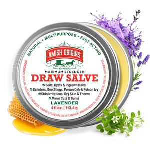 Supplement ProductAmish Origins Drawing Salve Ointment for Boil Treatment, Maximum Strength Fast Acting Draw Salve for Splinters, Bee Stings, Anti Itch Cream, Poison Ivy Oak Relief, 2 oz - Zenith WellnessUSA