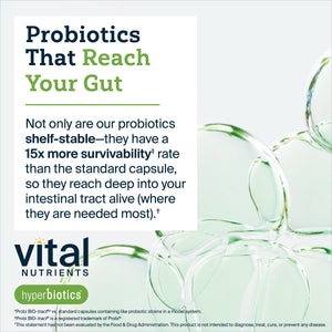 Hyperbiotics Vital Nutrients Pro-15 Prebiotics and Probiotics for Women and Men | 15 Science Backed Strains | Supports Occasional Constipation, Diarrhea, Gas & Bloating | 60 Vegan Time Release Pearls Hyperbiotics buy supplements Au