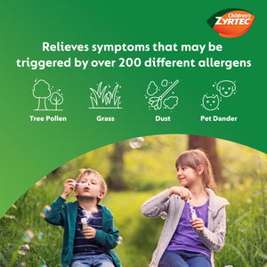 Children's Zyrtec Liquid, Kid's Antihistamine Syrup, Dye-, Sugar-, and Alcohol-Free, Pleasant Grape Flavor, Contains Cetirizine HCl Suitable for Ages 2 Years and Up, 8 fl oz Bottle Zyrtec buy supplements Au