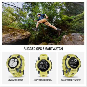 Garmin Instinct® E, Rugged GPS Smartwatch, 45mm, Electric Lime