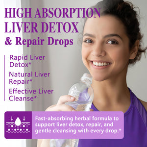 Liver Cleanse Detox & Repair Drops - Liquid Liver Support Tincture with Milk Thistle, Dandelion, Artichoke, TUDCA, NAC, Chanca Piedra - 15-in-1 Advanced Liver Detox Health Supplement - Vegan, Non-GMO HZZYPLANT buy supplements Au