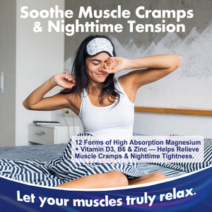 Full Spectrum Magnesium Glycinate Complex 21 in 1 Gummies for Deep Calm Sleep, 12 Forms Magnesium Citrate Malate Taurate Orotate for Women Men + Probiotics w/Ashwagandha, L-Theanine, GABA, 120Cts Nextdia buy supplements Au