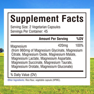 Innate Vitality 10-in-1 Magnesium Complex 960mg, 420mg Elemental Mag per Serving, with Magnesium Glycinate, Citrate, Malate, and More, Sleep, Digestion, Energy Support, 90 Vegan Caps Innate Vitality buy supplements Au
