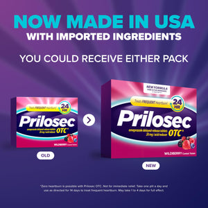 Prilosec OTC, Omeprazole Delayed Release 20mg, Acid Reducer, Treats Frequent Heartburn for 24 Hour Relief, All Day, All Night*, Heartburn Medicine, 20mg, Wildberry Flavor, 42 Tablets Prilosec buy supplements Au