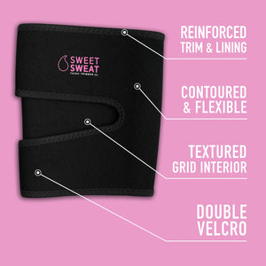 Sports Research Sweet Sweat Thigh Trimmers for Men & Women Increases Sweat & Activity to the Thighs during Exercise (Pink Logo, Medium) Sports Research buy supplements Au