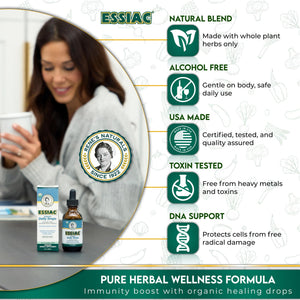 Essiac Original Tea USDA Organic Daily Drops for Enhanced Lymphatic Drainage and Immune Support | Alcohol Free Concentrated Formula | 2oz (59ml) EssiacBuy Supplements Australia