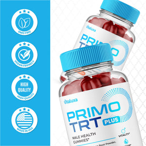 (2 Pack) Primo TRT Gummies, Primo TRT Advanced Performance Blend Supplement, PrimoTRT Try Prime Gomitas Maximum Strength for Males Support for Overall Health Wellness All Natural Ingredients (120 Ct) VitaluxaBuy Supplements Australia