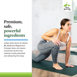Terry Naturally BioActive Magnesium Complex - Bone & Heart Health Support - Supplement with Vitamin B6, Zinc & Magnesium - Pyridoxal-5-Phosphate Vegan Capsule Supplement - 120 Capsules Terry Naturally buy supplements Au