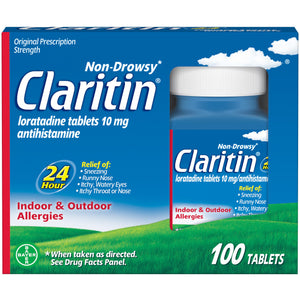 Claritin Allergy Medicine for Adults, 24-Hour Non-Drowsy Loratadine 10mg Pills, Antihistamine, 100 Tablets Claritin buy supplements Au