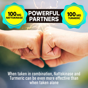 DEDICAD 4-in-1 Nattokinase 2000 Fu, Turmeric, Bromelain, Serrapeptase - Spike Protein Detox - Body Balance, Circulation Health & Immune System - 120 Capsules 4-Month Supply DEDICADÂ buy supplements Au