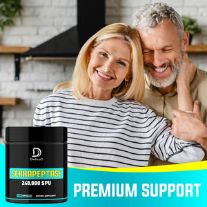 DEDICAD Serrapeptase Supplement 240,000 SPU - 150 Capsules for Smooth Breathing, Heart Health & Immune System Support - 75-Serving Supply DEDICADÂ buy supplements Au