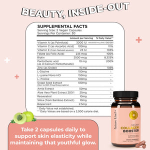 Future Kind Vegan Collagen - Supports Collagen Production with Biotin and Vitamin C (60 Capsules in Glass Bottle) Future Kind buy supplements Au