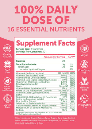 Lunakai USA Made Womens Multivitamin Gummies – Delicious Daily 16 Multi Vitamins for Women – Wellness, Energy & Essential Health Support, 60ct LunakaiBuy Supplements Australia