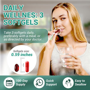 Kaseano Lymphatic Drainage Supplement 300 Softgels 21-in-1 Herbal Blend with Echinacea, Dandelion, Burdock Root Lymph System Support Fluid Balance & Immune System for Women & Men Kaseano buy supplements Au