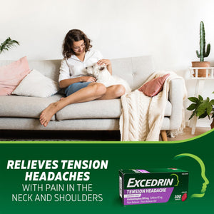 Excedrin Tension Headache Relief Caplets, Acetaminophen 500mg, Caffeine 65mg, Pain Reliever, Aspirin-Free, 100 Count Excedrin buy supplements Au
