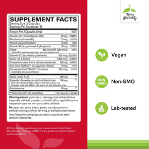 Terry Naturally Healthy Feet & Nerves - Herbal Supplement with Bioactive Vitamin B12 - Circulation & Nerve Health Support Supplement - Vegan Capsules with Boswellia Serrata - 60 Capsules Terry NaturallyBuy Supplements Australia