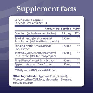 Flow Active | Prostate Health Supplements for Men | Advanced Prostate & Bladder Support, Saw Palmetto, Selenium & Pygeum. 30 Days Supply. 30 Capsules