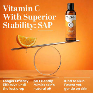 TruSkin Vitamin C Brightening Face Wash with Rosehip Oil, 4 fl oz | Vitamins C & E, Aloe Vera and MSM gently cleanse, refresh and support radiant-looking skin without over-drying