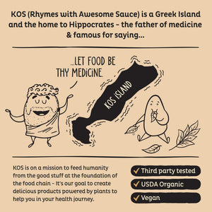 KOS Organic Plant Based Protein Powder, Chocolate Peanut Butter - Delicious Vegan Protein Powder - Keto Friendly, Gluten Free, Dairy Free & Soy Free - 15 Servings KOS buy supplements Au