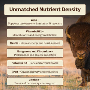 MK Supplements American Beast | Bison Liver & Heart Capsules | ~49x More CoQ10 Than Beef Liver | Regeneratively Raised Bison | 150 Capsules MK SupplementsBuy Supplements Australia