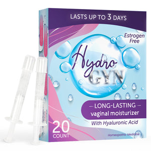 Hydro GYN Vaginal Moisturizer | Long Lasting for Vaginal Dryness & Irritation | Hyaluronic Acid & Vitamin E | Feminine Care Hormone Free | Pre and Post Menopausal I 20 Count Terramed Just Think Comfort buy supplements Au