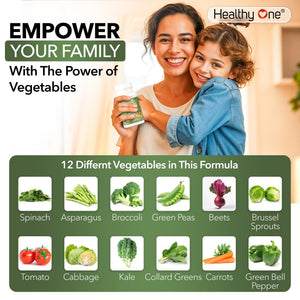 Fruits & Veggies Formula - 27 Premium Whole Foods - Organic Ingredients - Equals 3 Servings of Fruits & Vegetables - Improve Energy, Focus & Immune Function - Fiber - Antioxidants - 150ct (75 Serv) Healthy OneBuy Supplements Australia