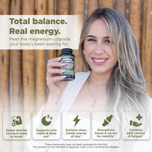 Gade Nutrition Magnesium Complex 10 in 1 - Glycinate, Citrate, Malate, Oxide, Taurate, Aspartate, Gluconate Ascorbate Lactate Carbonate Zinc Copper Manganese & Vitamins 90 Count GADE NUTRITION BOOST YOUR HEALTH buy supplements Au