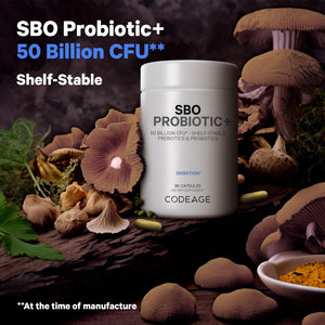 Codeage Multi Collagen Protein Capsules 5 Types, Ashwagandha Withania Somnifera & Organic Amla Berry + SBO Probiotic Blend 50 Billion CFU Bundle, Lactobacillus Plantarum, Bacillus Subtilis, Non-GMO CodeageBuy Supplements Australia