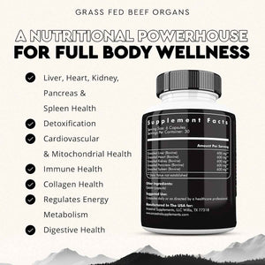 Ancestral Supplements FEM & Mofo Bundle – His & Hers Grass Fed Organ Supplements – Supports Hormone Balance, Energy, Vitality & Wellness – Pasture Raised Beef Organ Multivitamin for Men & Women