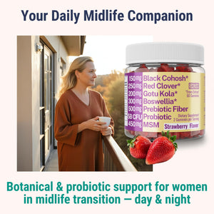 Boswellia Serrata Black Cohosh Gotu Kola Red Clover Extract Complex Gummies w. Probiotic Fiber (Chicory Root Inulin) MSM Methylsulfonylmethane, Supplement Alt for Organic Powder Capsules Tincture SHIZAMBuy Supplements Australia