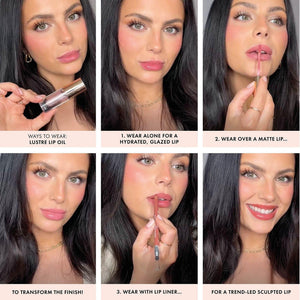 ICONIC LONDON Lustre Lip Oil | Non Sticky, Moisturizing and High Shine Lip Oil, Containing Vitamin C and Hyaluronic Acid, Cruelty Free, Vegan Makeup, Sugar Mama (Pink), 6 mL/ 0.2 Fl Oz ICONIC LONDON buy supplements Au
