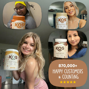 KOS Organic Plant Based Protein Powder, Chocolate Peanut Butter - Delicious Vegan Protein Powder - Keto Friendly, Gluten Free, Dairy Free & Soy Free - 15 Servings KOS buy supplements Au