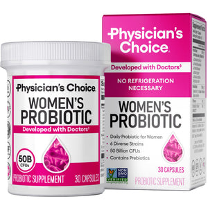 Physician's CHOICE Probiotics for Women - PH Balance, Digestive, UT, & Feminine Health - 50 Billion CFU - 6 Unique Strains for Her - Organic Prebiotics, Cranberry Extract+ - Women Probiotic - 30 CT Physician's CHOICE buy supplements Au