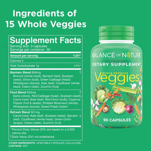 Balance of Nature Whole Veggies Supplement with Superfood Vegetables Balance of NatureBuy Supplements Australia